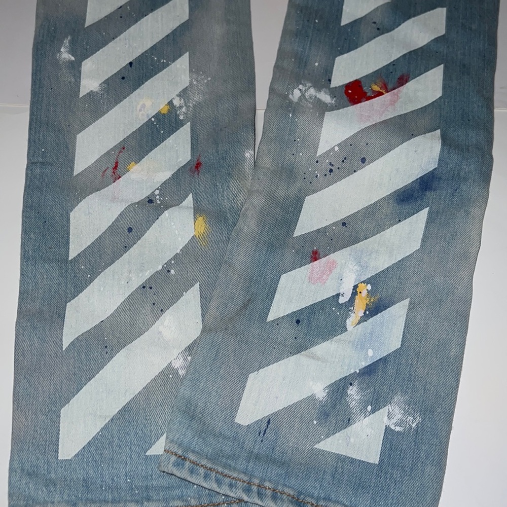 Off White Jeans %100 Authentic - image 4